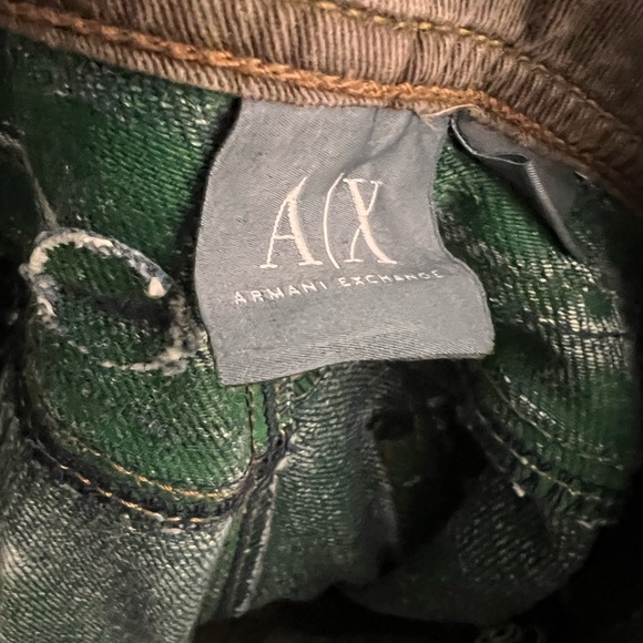 Designer Vintage Armani  Exchange Distressed Blue Jeans - Picture 5 of 5